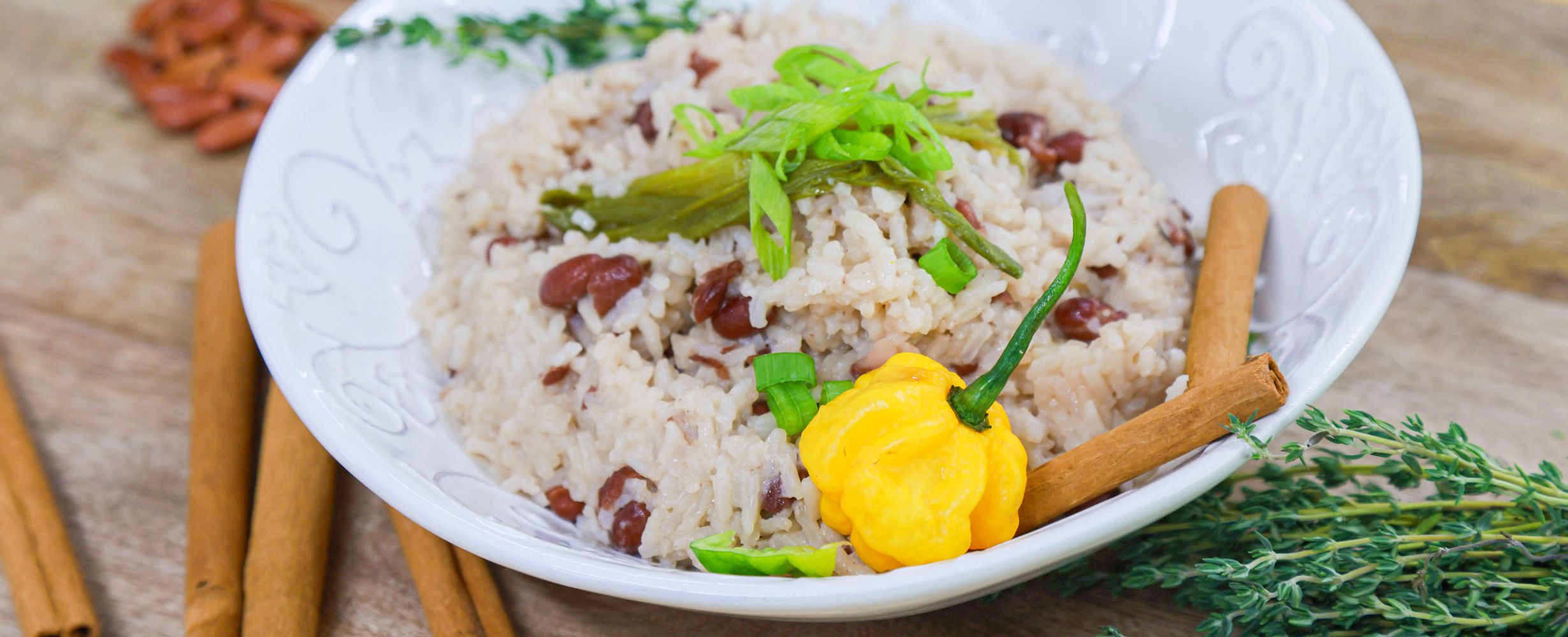 Arroz con guisantes jamaiquino